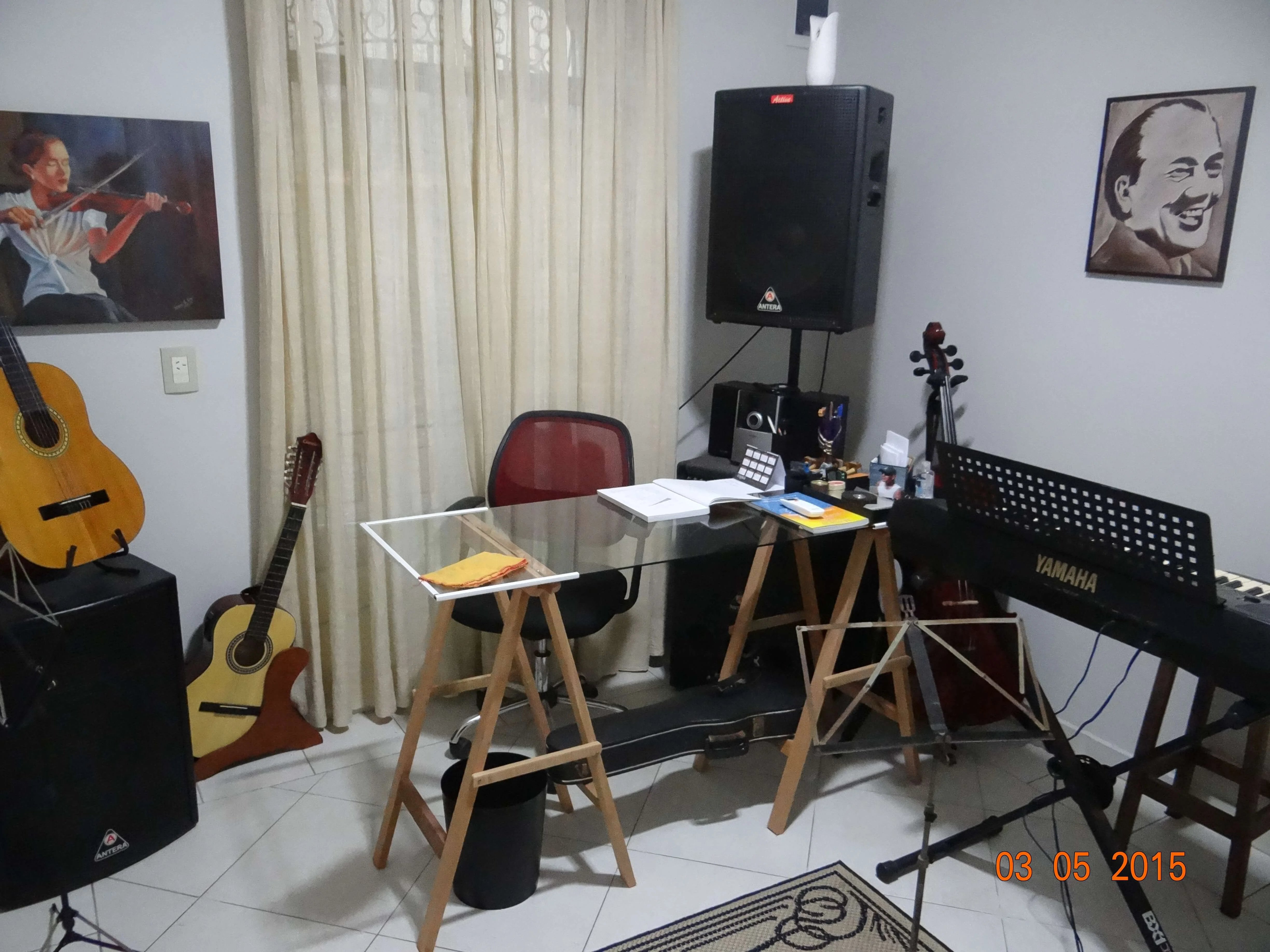 Ambiente escolar da Escola de Música Gabriel Lima